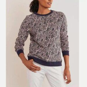 Boden Black and White Patterned Sweatshirt